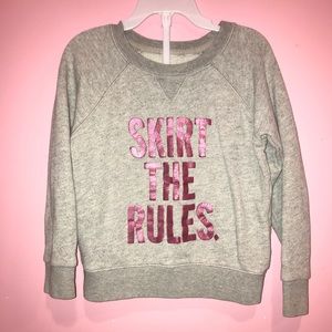 Kate Spade Grey Pink Sweatshirt Skirt the Rules 4